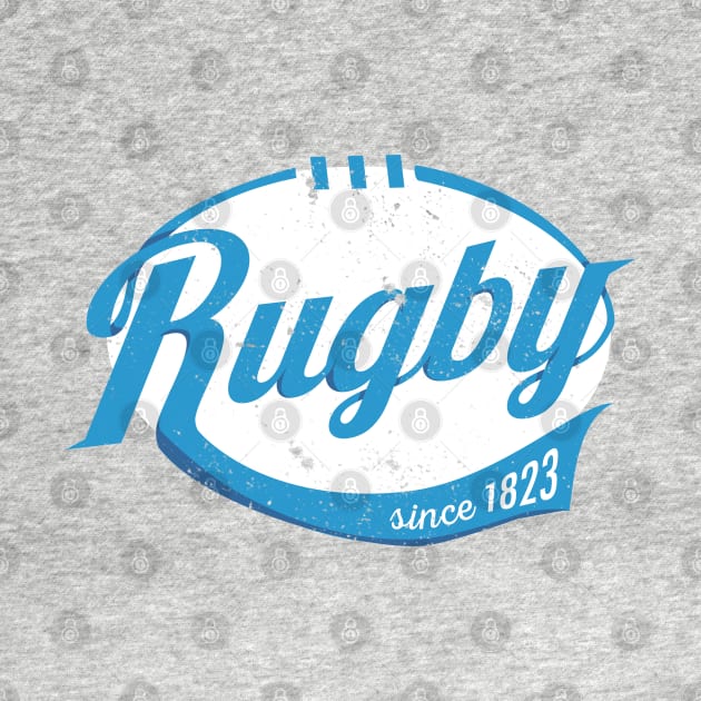 Cool rugby logo type distressed by atomguy
